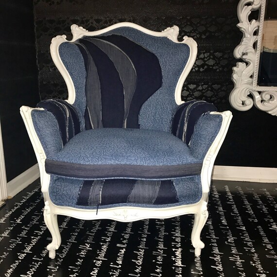 Denim Dream Club Chair Year End Clearance