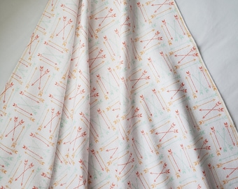 Arrow clusters flannel baby blanket