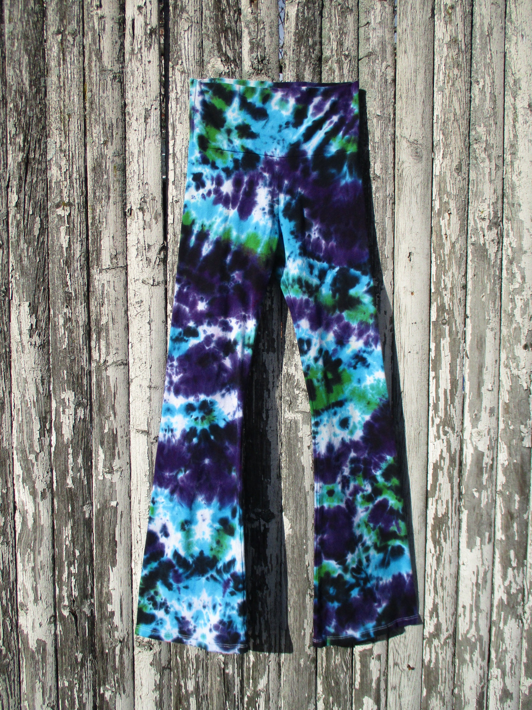 Northern Lights Tie Dye Yoga Pants | Etsy