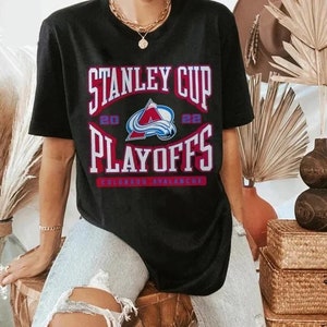 Vintage 90s Colorado Avalanche Hockey Western Conference Championship T- shirt - Trends Bedding