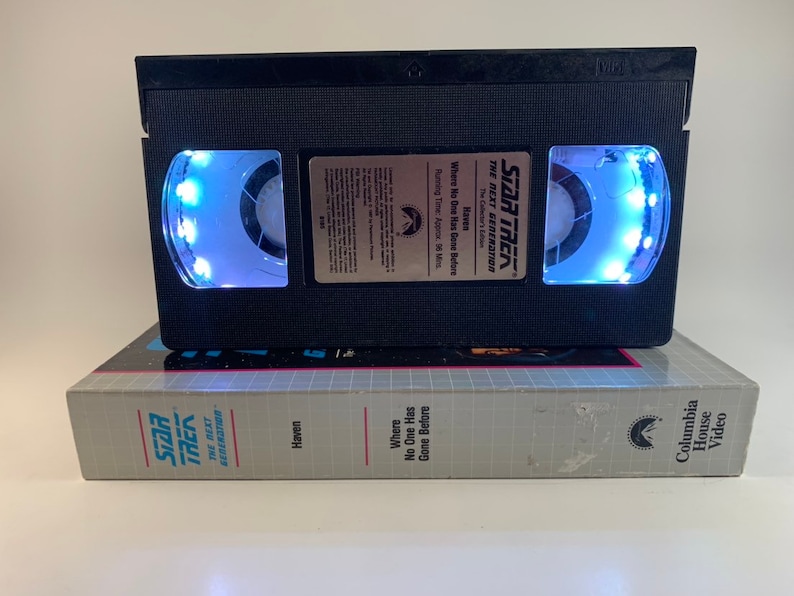 1987 Star Trek The Next Generation VHS Lamp HavenWhere No One Has Gone Before