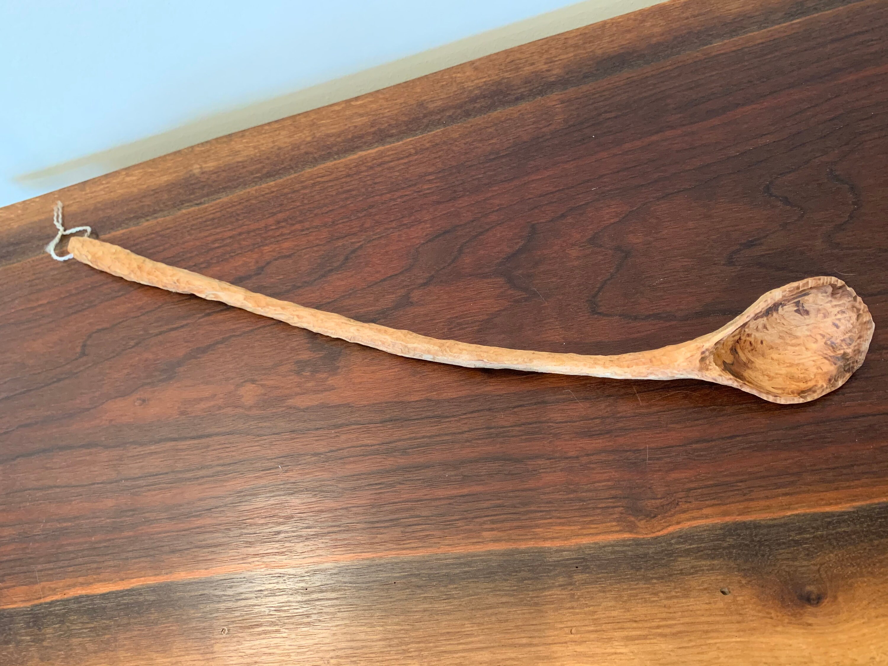 Vintage Hand Carved Wooden Spoon 23 Inches Primitive Rustic Etsy UK