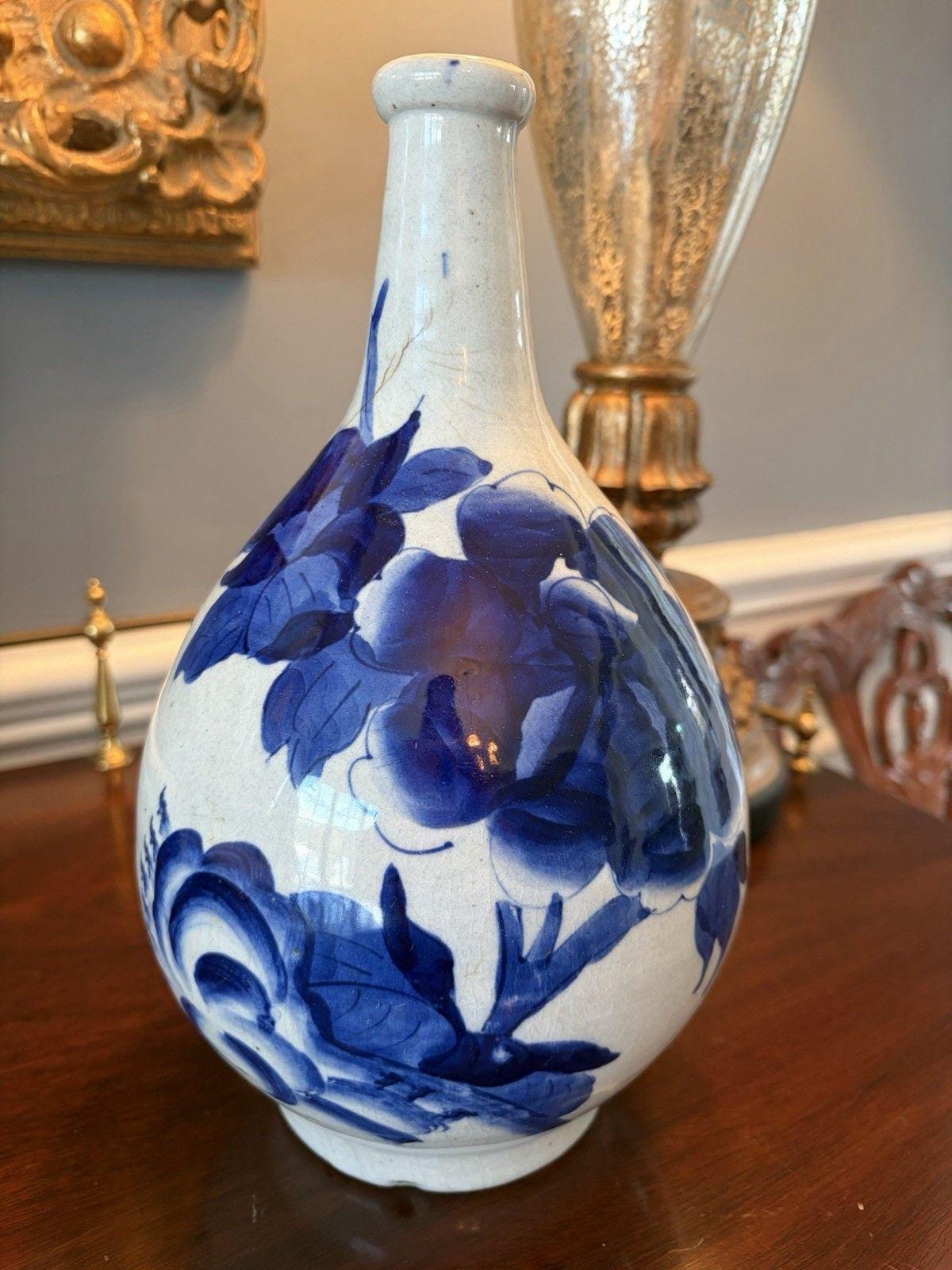 Large Japanese Antique Sake Bottle - Etsy