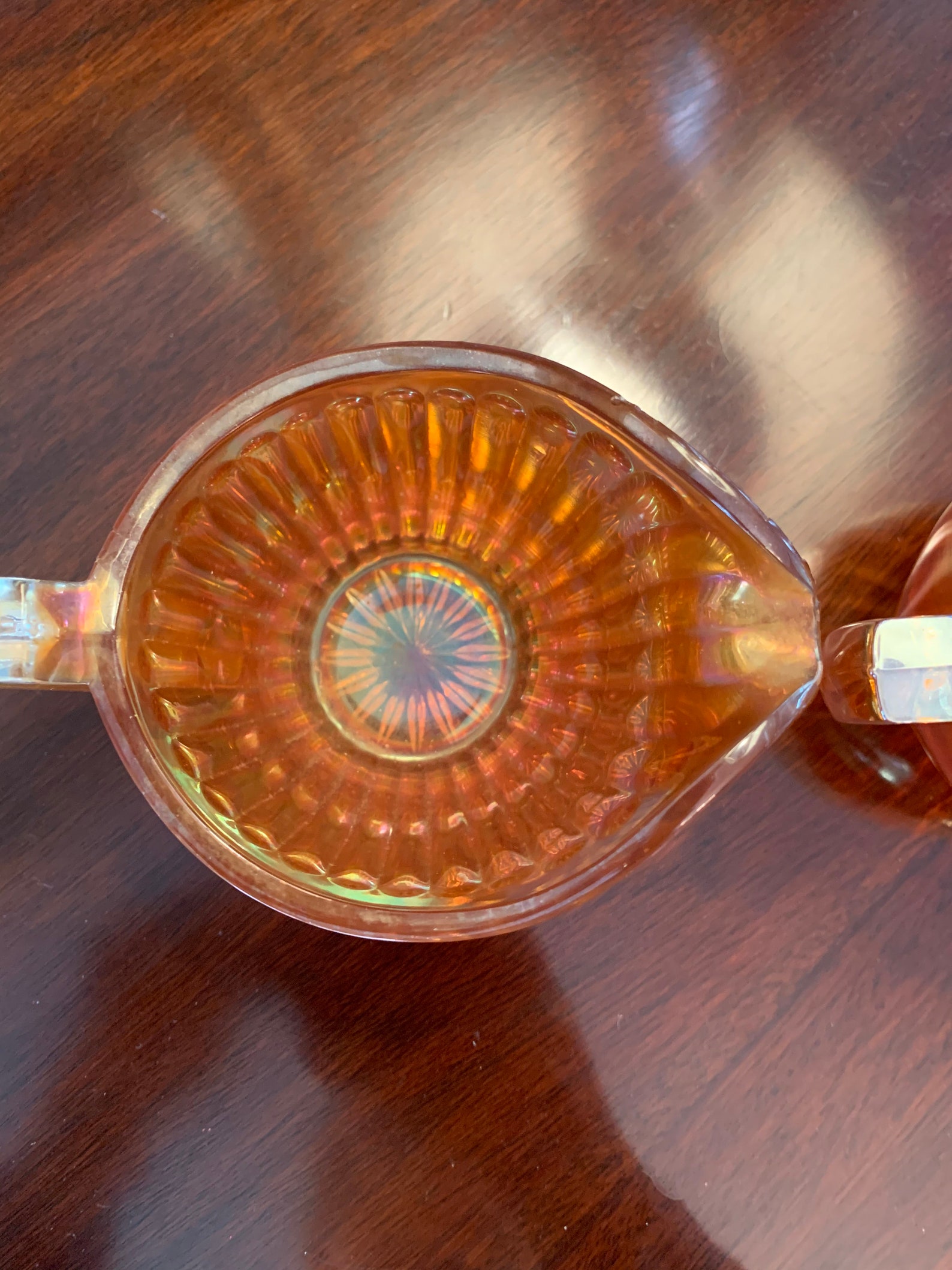 Carnival Glass Marigold Creamer and Open Sugar Bowl Set Etsy