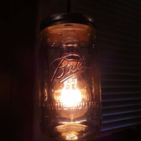 Ball Mason Jar Pendant Light