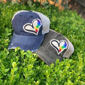 Autism Heart Patch Hat