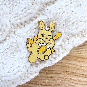 Banana Pudding Bunny Enamel Pin