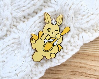 Banana Pudding Bunny Enamel Pin