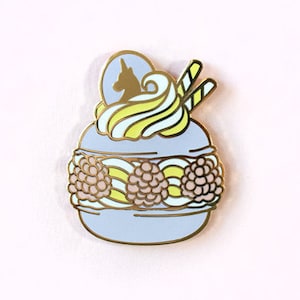 Honey Lavender Unicorn Macaron Sweets Enamel Pin | Cute Baking Pastry Hard Enamel Pin - Pin Trading - Cute Pastel Purple Baking gift pin