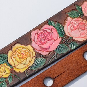ukulele strap, ukulele accessories, rose custom strap ukulele image 8