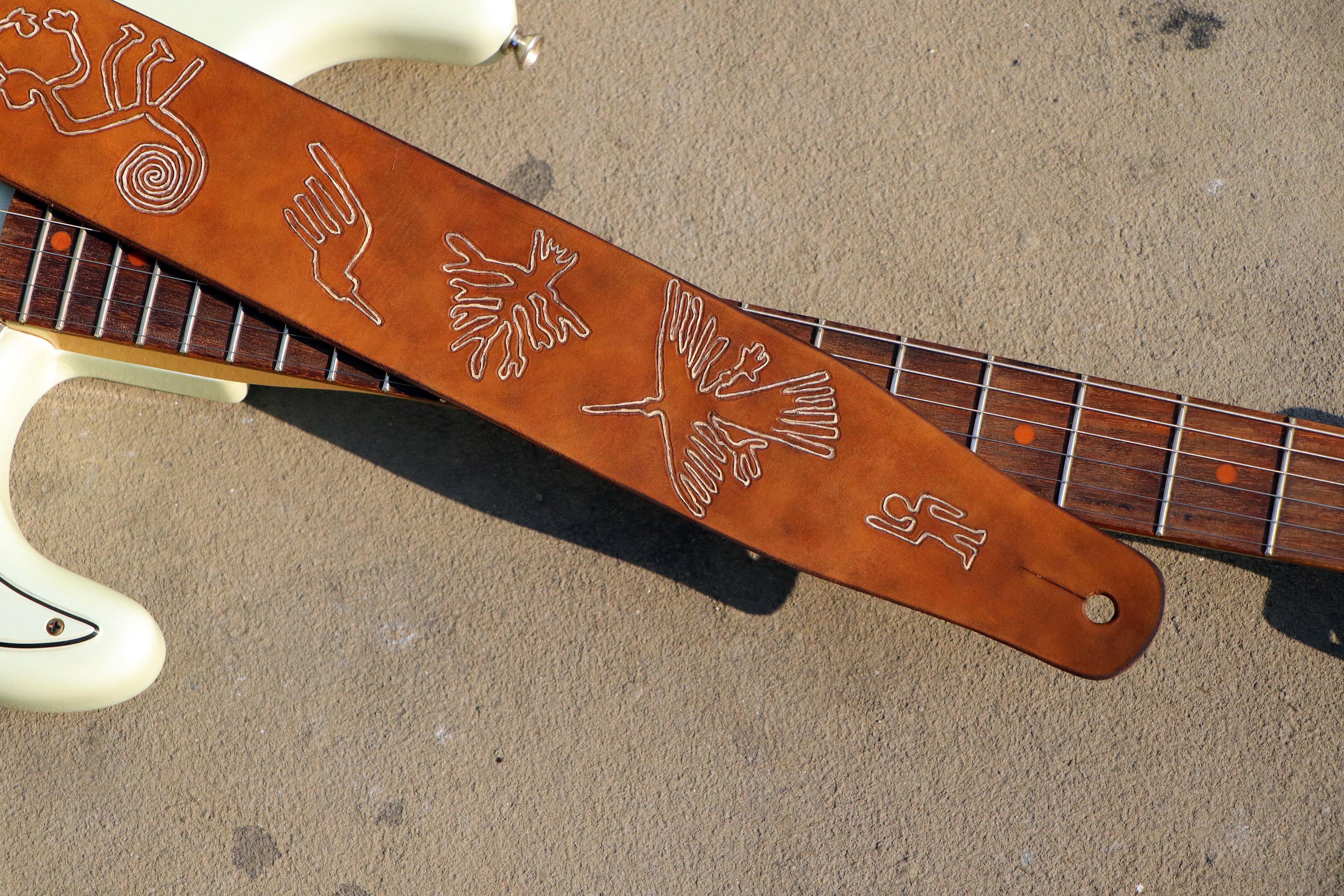 Personalized Guitar Strap, Guitar Strap Vintage, Custom
