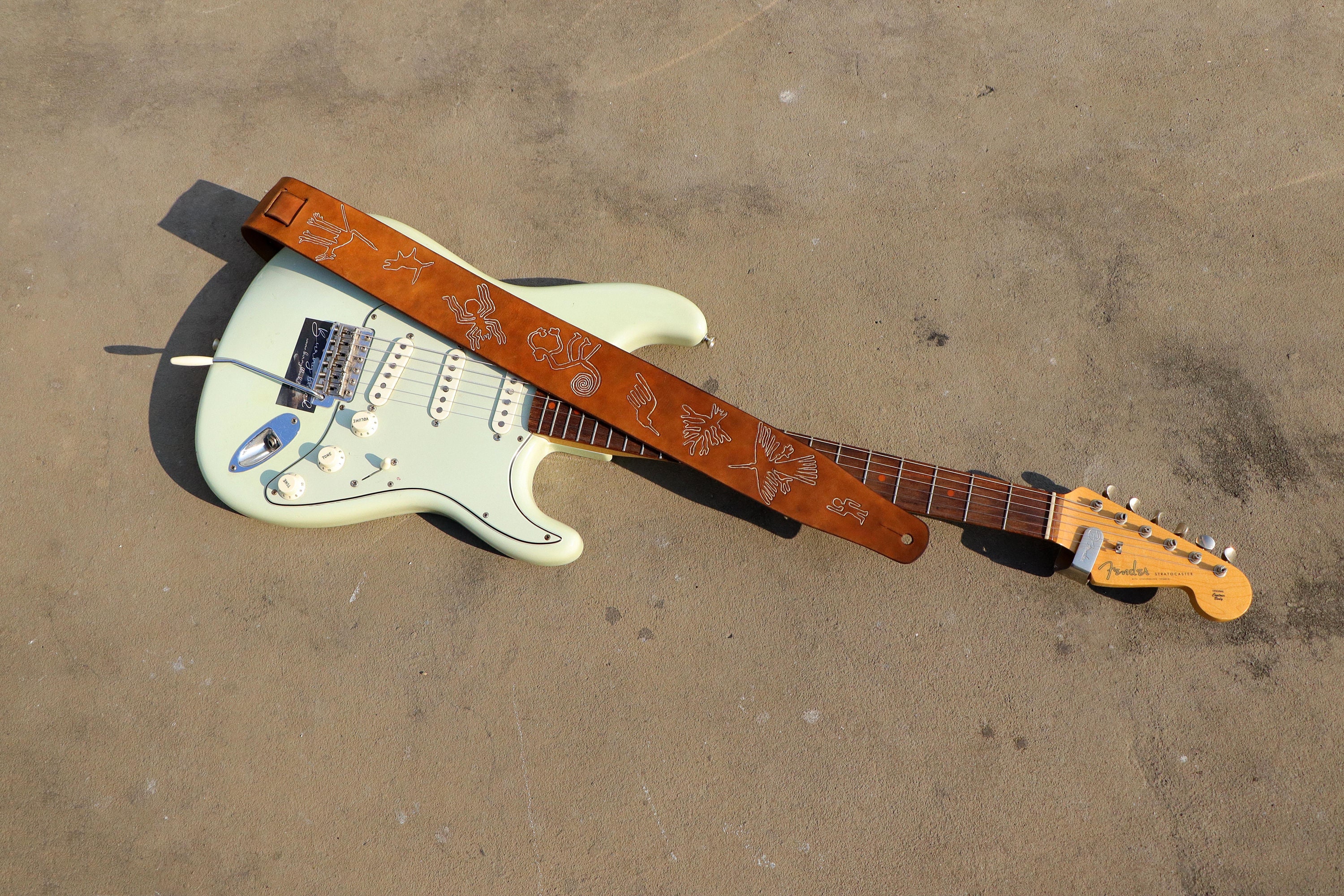 Personalized Guitar Strap, Guitar Strap Vintage, Custom