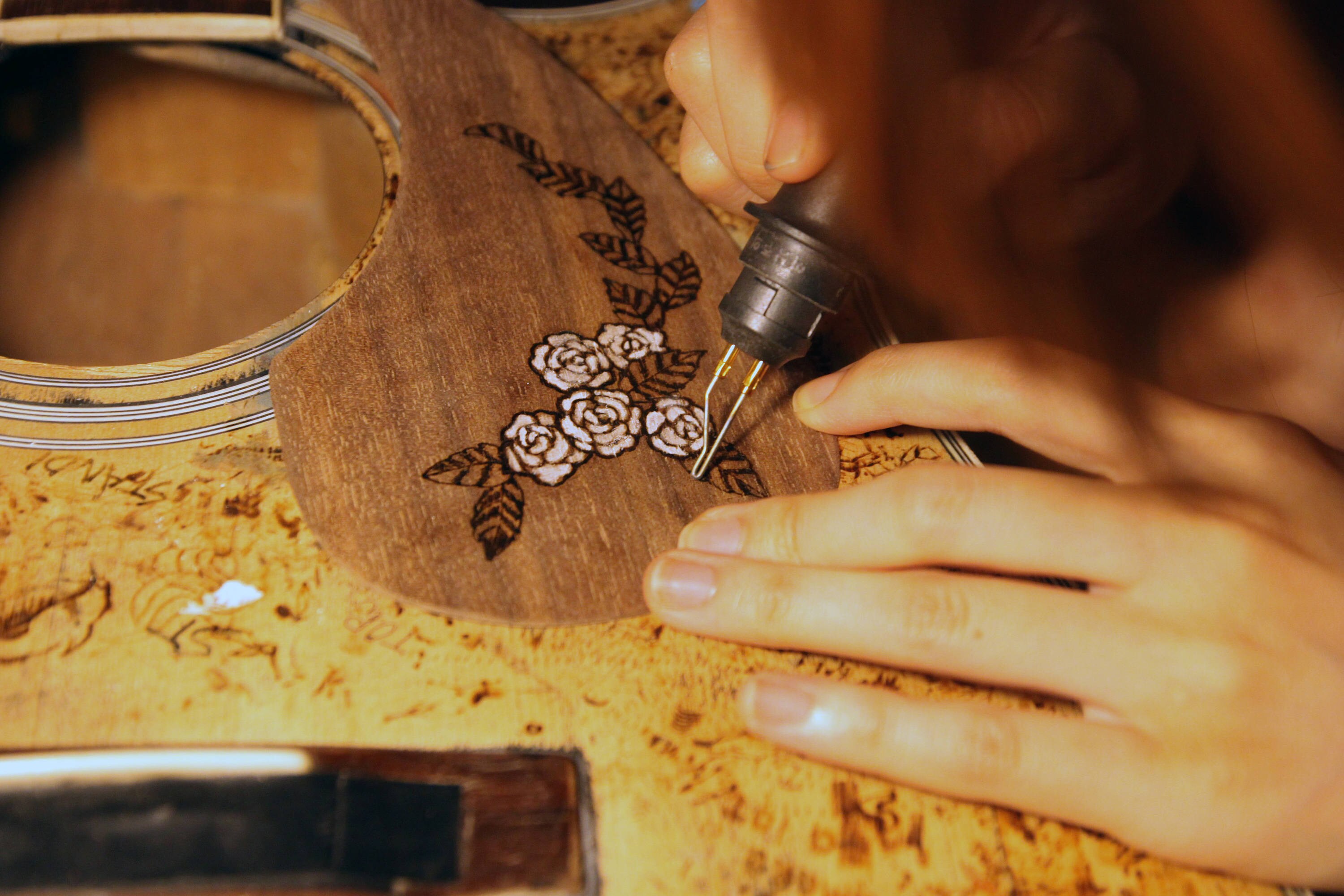 Pickguard Pickguard Acoustic Guitar Custom Wood Pickguard Etsy