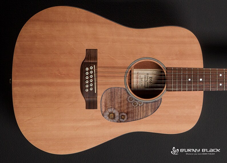 Pickguard Pickguard Acoustic Guitar Custom Wood Pickguard Etsy