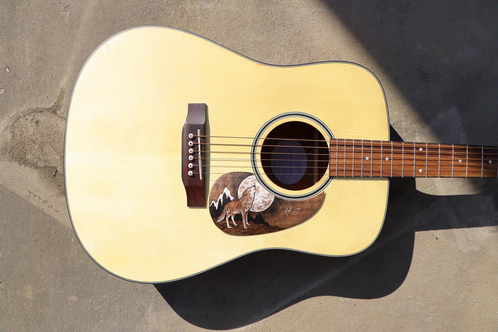 Pickguard Pickguard Acoustic Guitar Custom Wood Pickguard Etsy