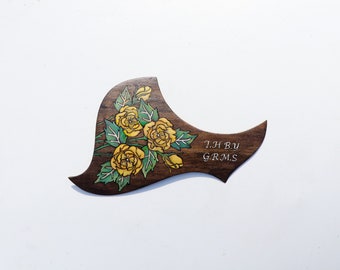 acoustic guitar pickguard, gibson pickguard, gibson songwriter, guitar custom, wood pickguard, custom pickguard