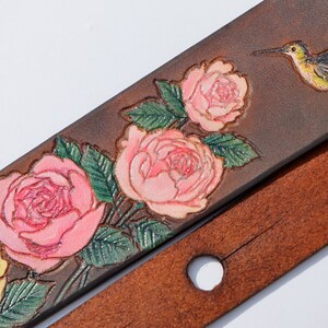 ukulele strap, ukulele accessories, rose custom strap ukulele image 7