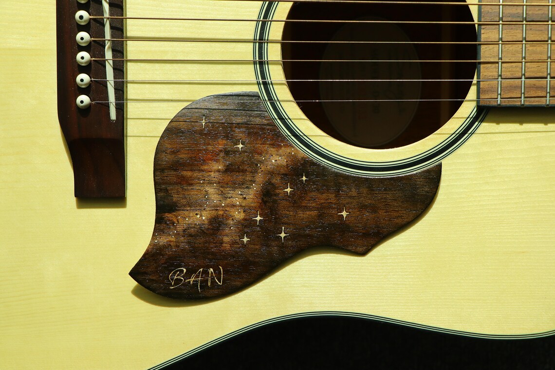 Guitare acoustique pickguard pickguard fait main guitare Etsy