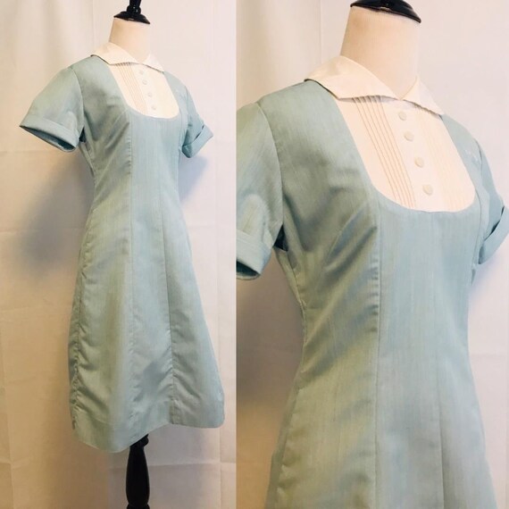 Vintage Nurses Dress, 1950s Nurse Dress Uniform Bl