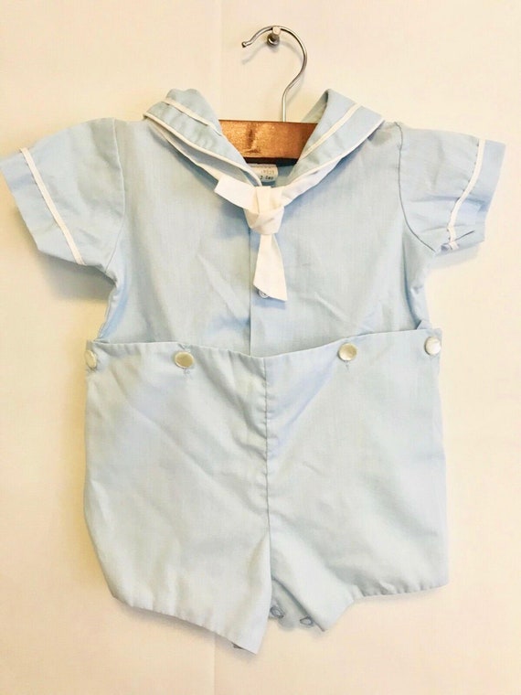 Vintage Baby Boys Sailor Suit, Baby Blue Sailor Ro