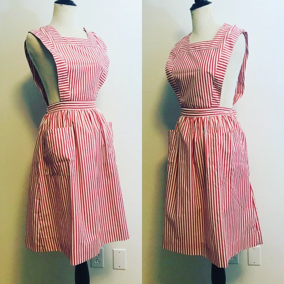 Vintage Pinafore Dress Candy Striper Dress Vintage