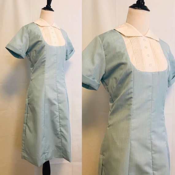 Vintage Nurses Dress 1950s Nurse Dress Uniform Blu