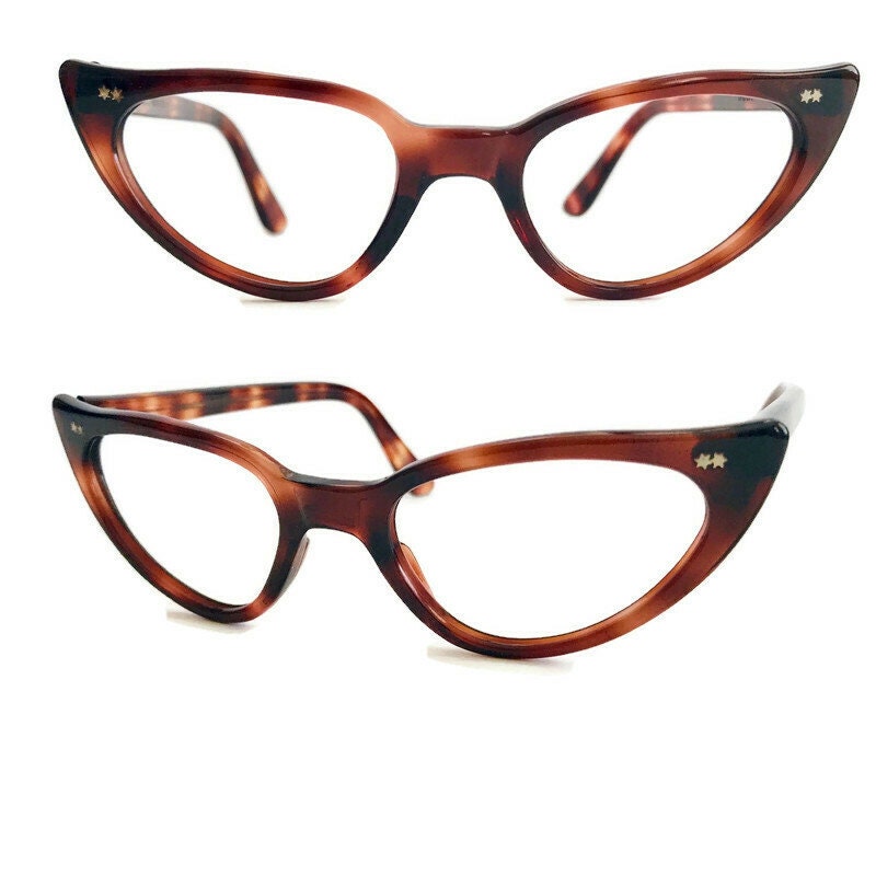 Gafas de ojo de gato marrón marcos de gafas Toroise Shell de Etsy