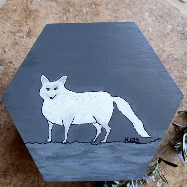 White Fox Trinketbox