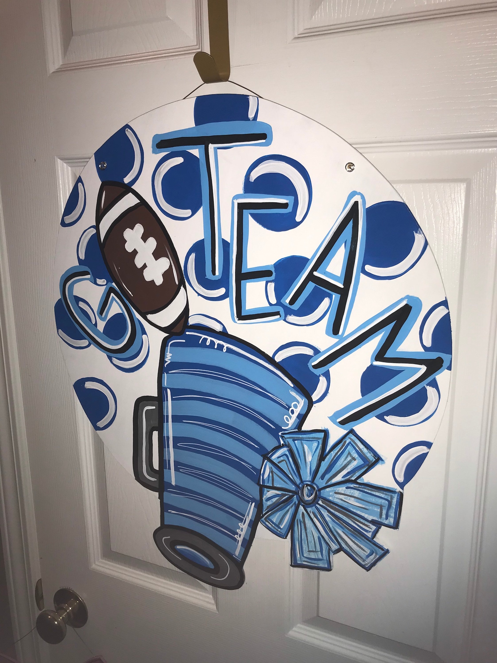 Team Door Hanger School Spirit Door Hanger Customizable Etsy Israel