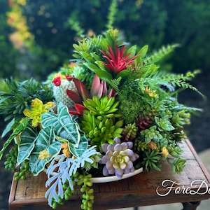 Faux Succulent Arrangement, Faux Succulent Garden, Premium Faux Botanical Decor, Artificial Succulents, Artificial Succulent, Faux Flowers