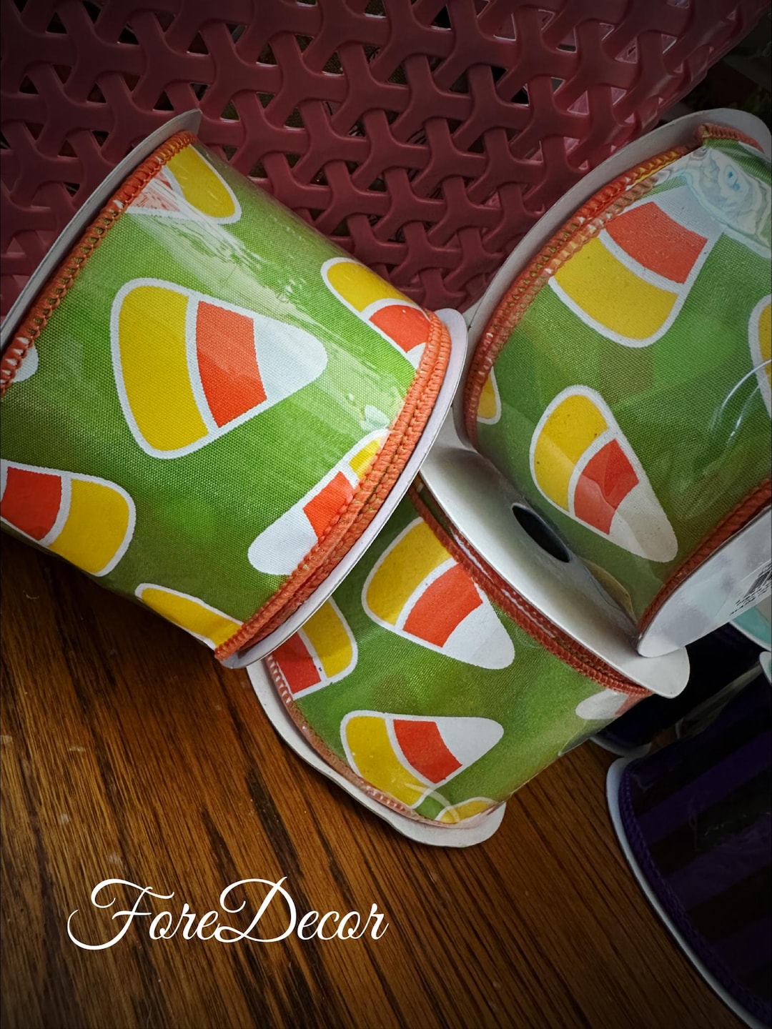 Candy Corn Halloween Ribbon: 2.5