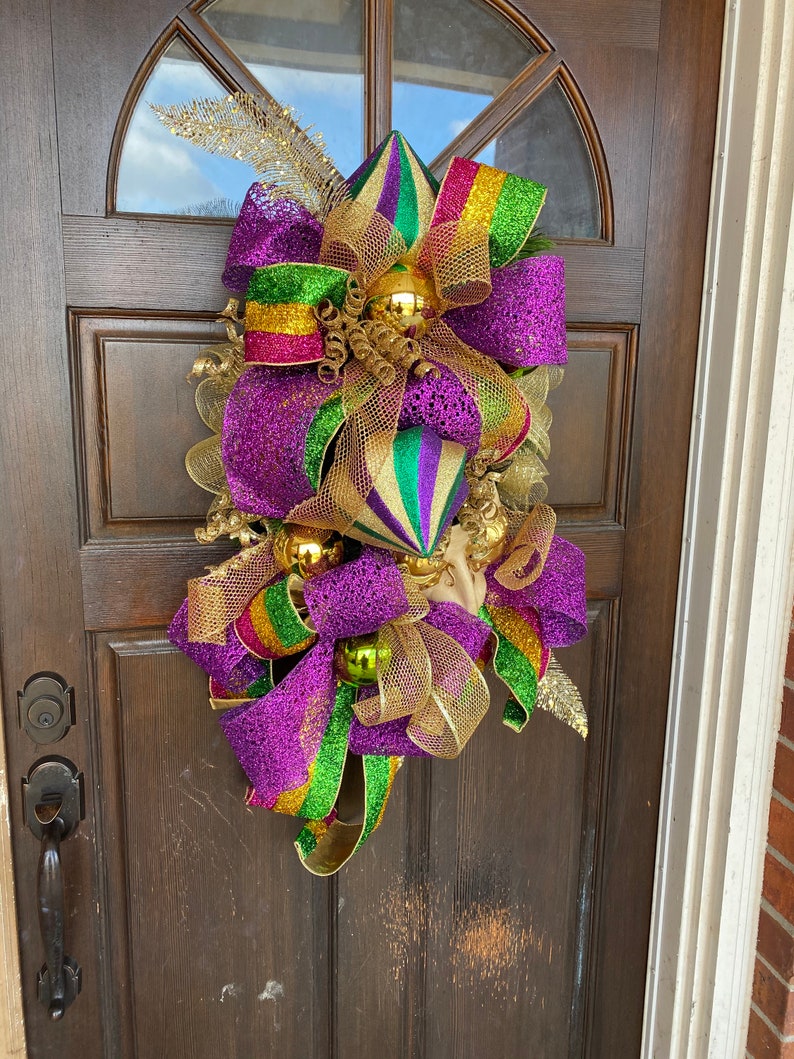 mardi gras door mat