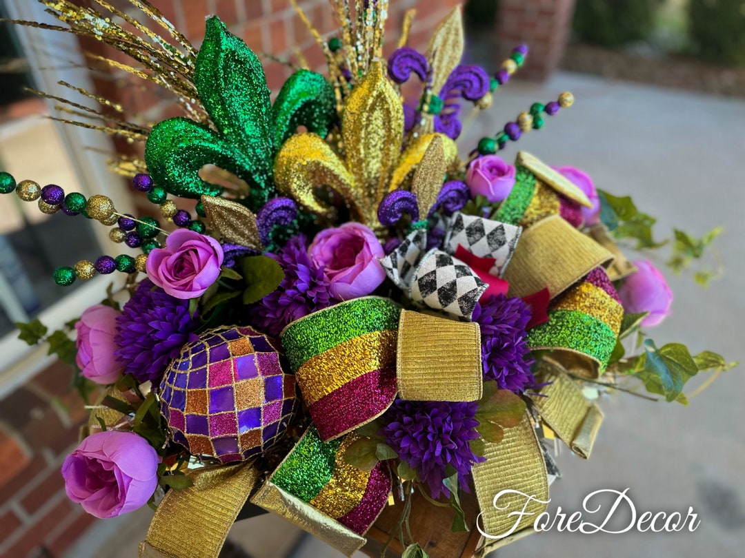 Seliem Tischläufer 'Mardi Gras Maske' – 33 X 91 Cm, Polyester, Waschbar, Für Karneval & Partys
