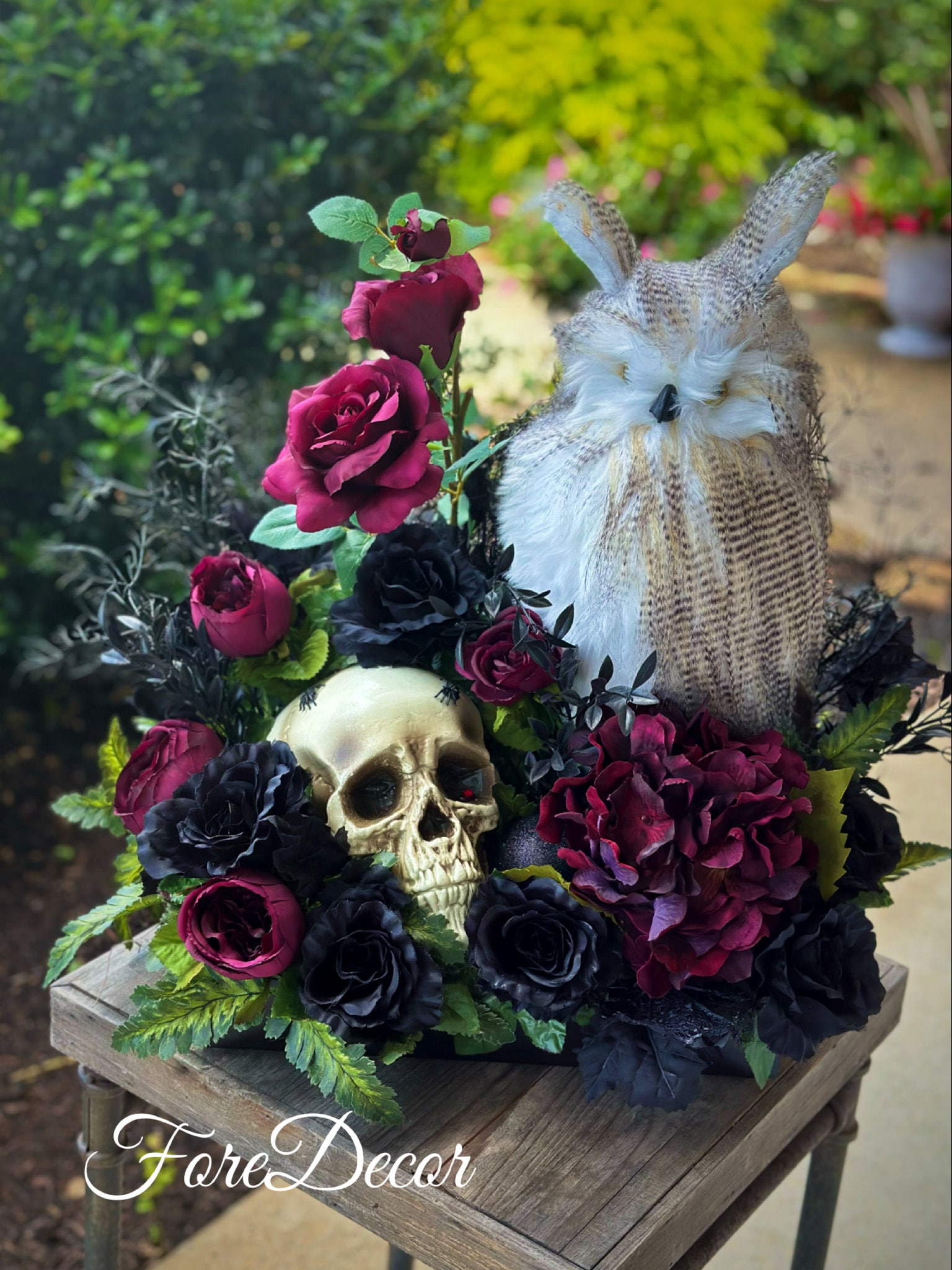 6 Boeketten Zwarte Kunstbloemen 33 cm Faux Eucalyptus Bladeren Takken Boeket Kunststof Boeket, voor Huis Bruiloft Feest Decoratie Halloween Tafels