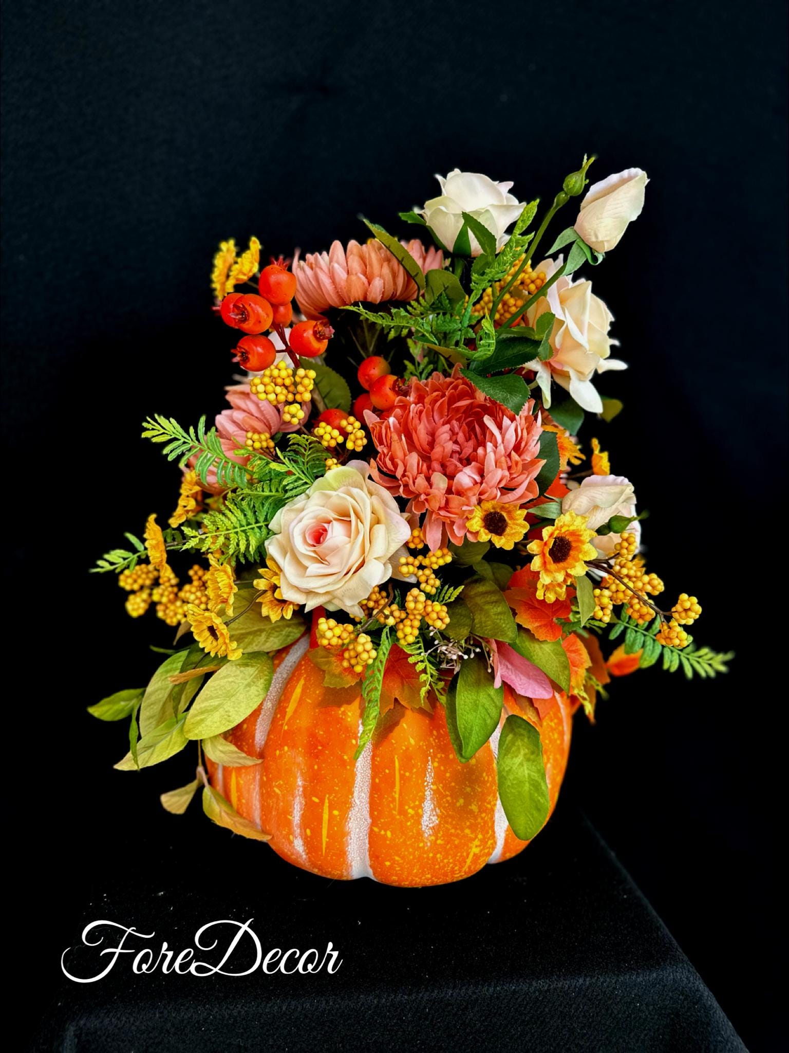 Pumpkin Floral Centerpiece
