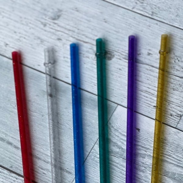 Hard Plastic Straw Etsy