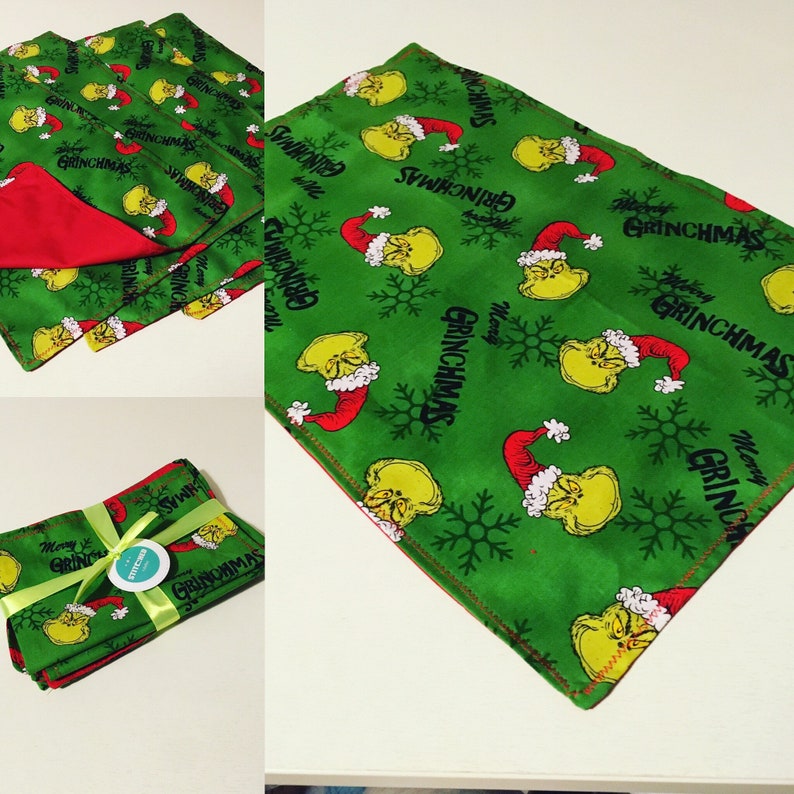 The Grinch Inspired Christmas Table Runner / Centre Piece A Etsy UK