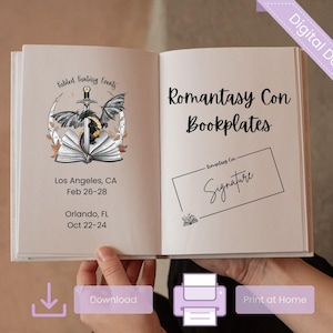 Bookcon Signing Book - Etsy