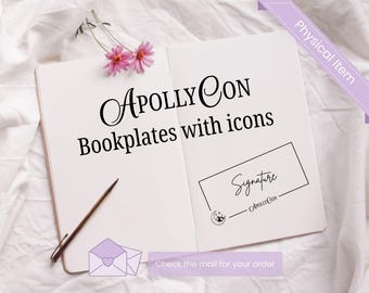 10 Clear ApollyCon Bookplates, Romantasy BookCon, DC Book Convention, Author Signature, Book Signing, Signed By Author Sticker,