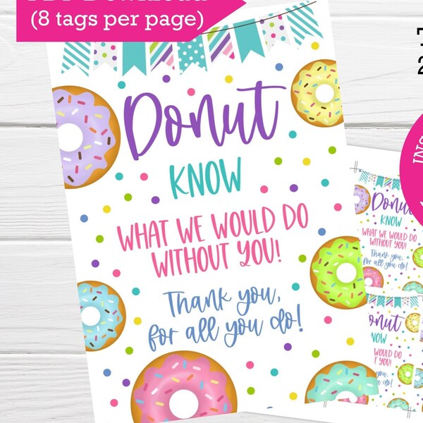 Donut Know What We Would Do Without You - Etsy