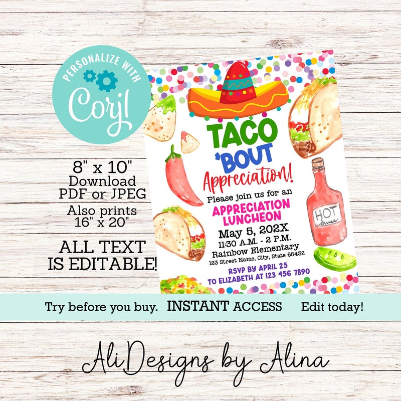 Employee Tacos Etsy
