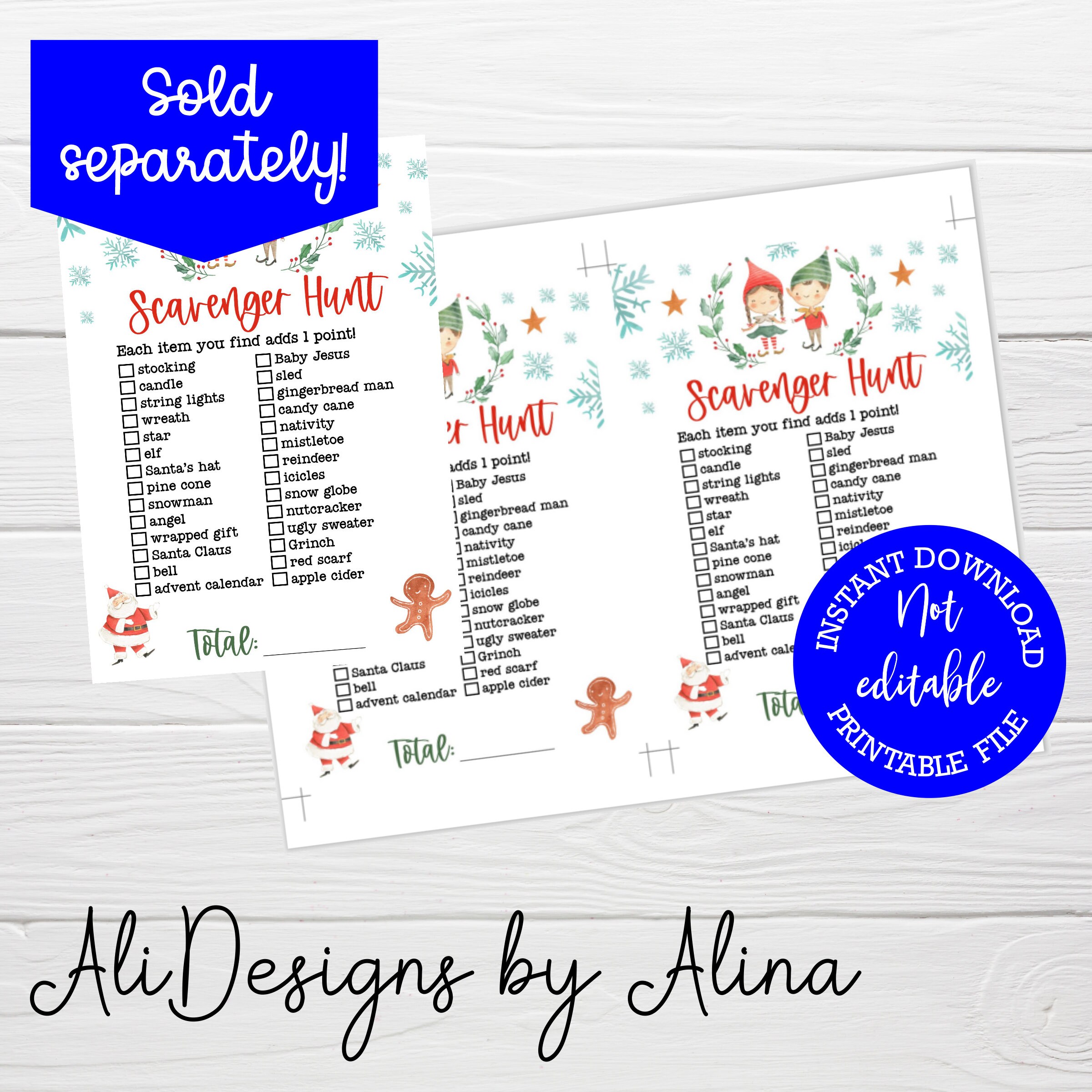 The Price is Right PRINTABLE Game Christmas Edition INSTANT - Etsy