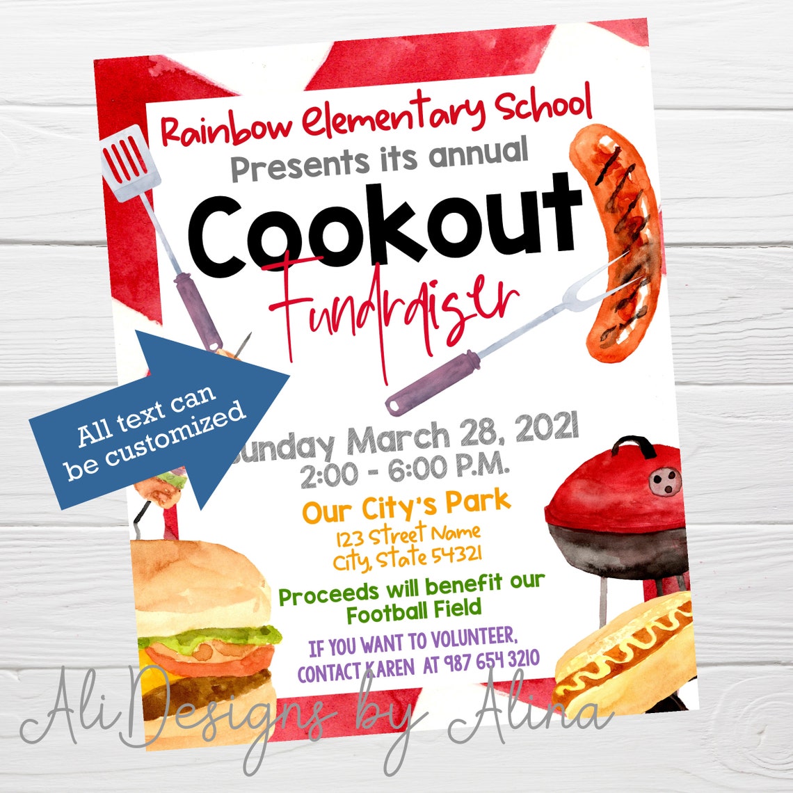 Cookout Flyer Template