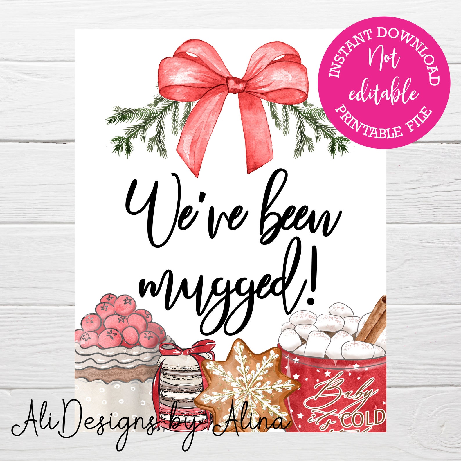 We ve Been Mugged Printable Game You ve Been Mugged Etsy