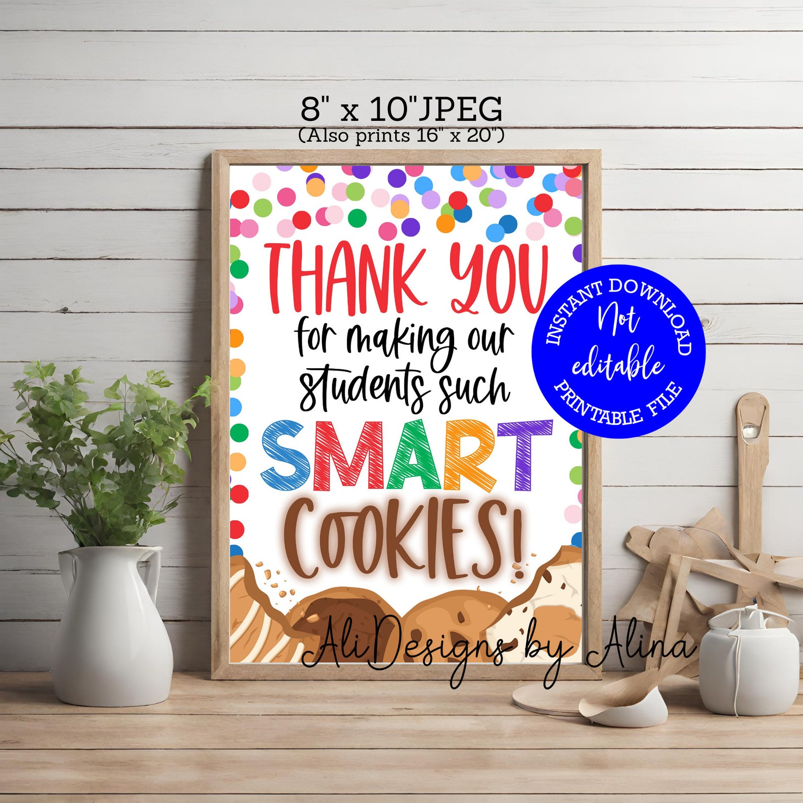 Thank You for Making Our Students Smart Cookies, Snack Table PRINTABLE ...