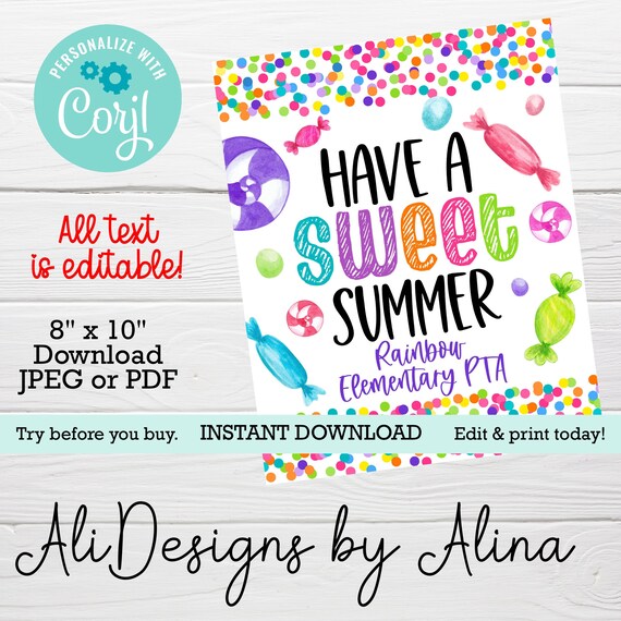 Have a Sweet Summer Printable Sign - Il 570xN.3928673386 A229