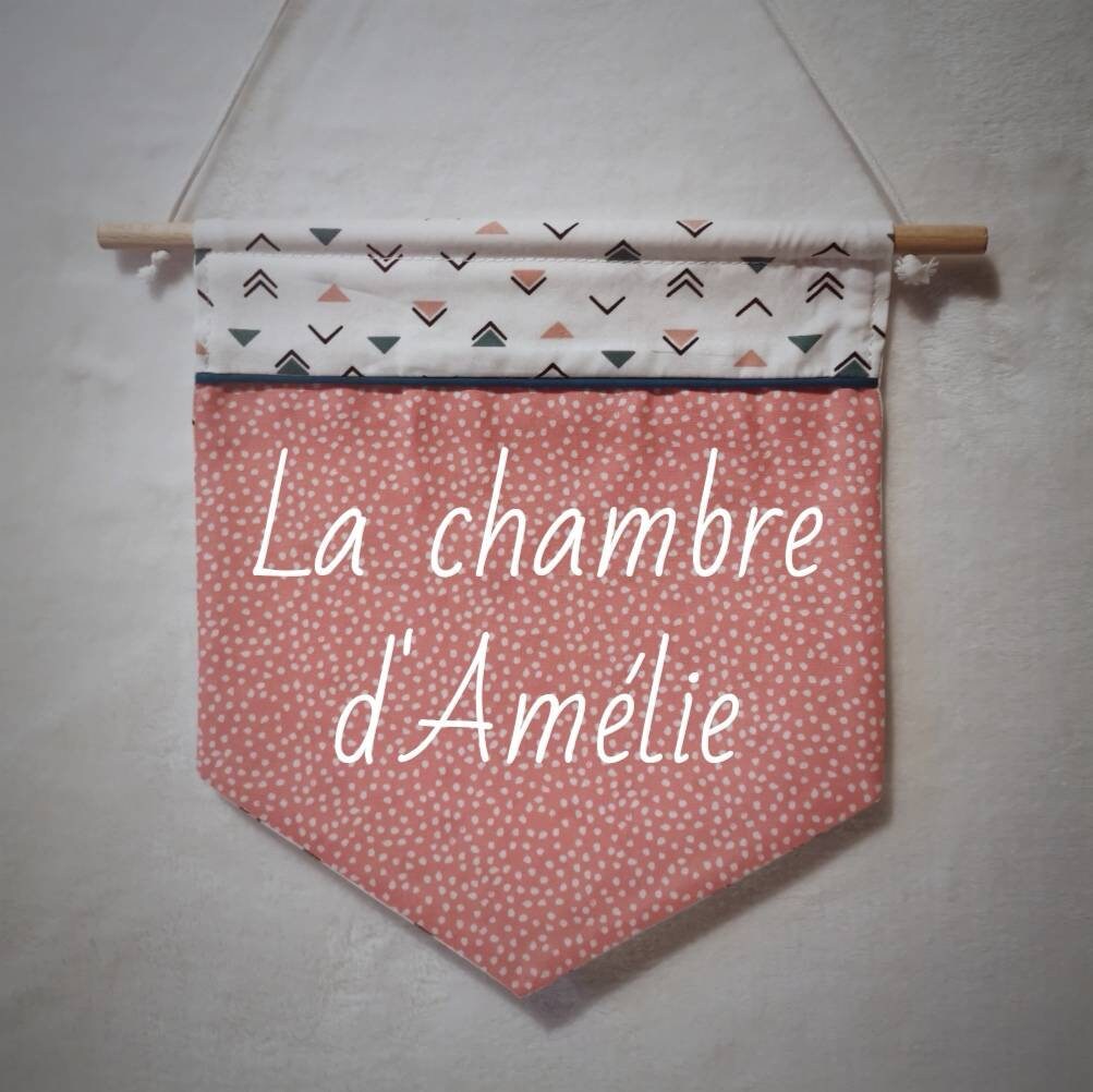 Bannière Personnalisée Personnalisable Fanion Chambre d'enfant Décoration Murale Prénom Cadeau de Na