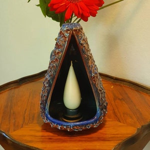 Gorgeous Vintage Frank Keramik Langeland Denmark Candle Holder