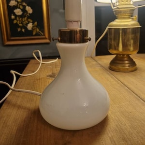 Beautiful Vintage Odreco Glass Small Table Lamp