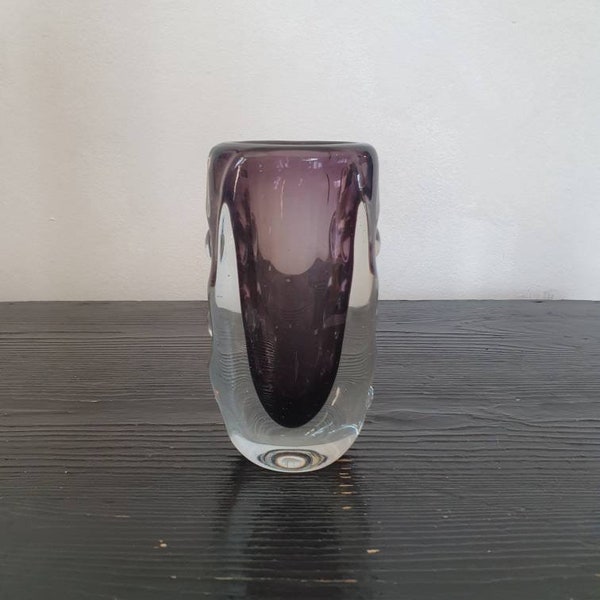 Gorgeous Purple Orrefors Vintage Vase